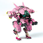 IncrediBuilds Overwatch D.Va's MEKA 3D wood model and poster kit, featuring detailed craft components and vibrant poster artwork.