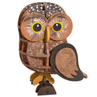 Insight Editions IncrediBuilds Owl 3D wood model kit, featuring detailed wooden parts for creating an owl figure.