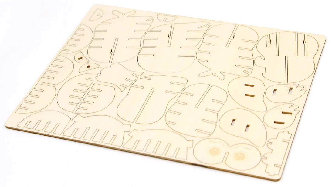 IncrediBuilds Owl 3D wood model kit from Insight Editions, assembled and displayed as a gift or stationery decorative piece.
