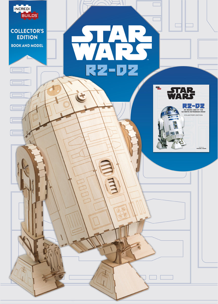 IncrediBuilds R2-D2 Collector's Edition kit featuring a detailed R2-D2 model and book by Insight Editions, perfect for Star Wars fans.