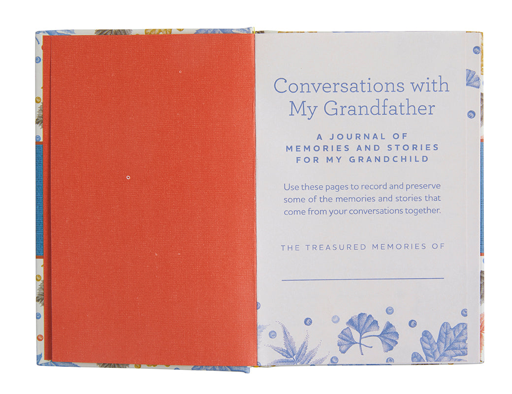 Questions for My Grandfather stationery kit by Insight Editions, featuring cards and prompts for meaningful conversations.