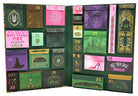 Inside view of Wicked: The Official Advent Calendar kit, a hardbound edition by Insight Editions, featuring festive pages and themed artwork.