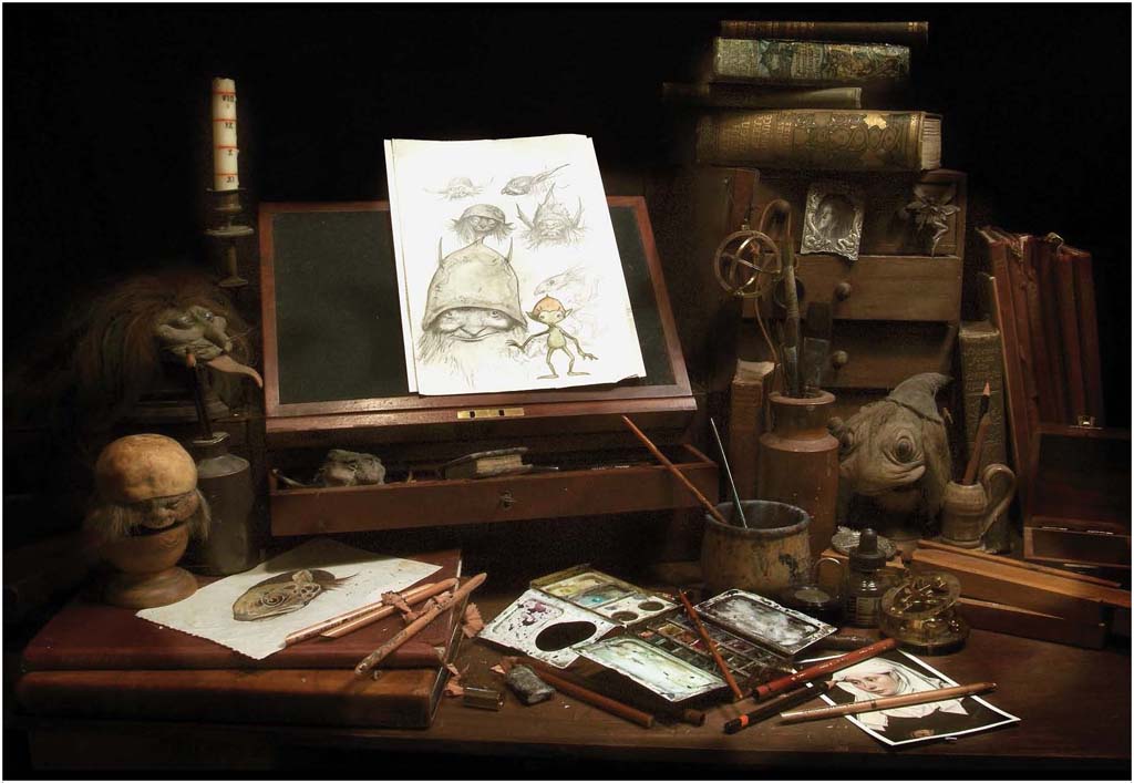 Limited edition art book "Brian Froud's World of Faerie" by Insight Editions showcasing detailed fairy illustrations and fantasy artwork.