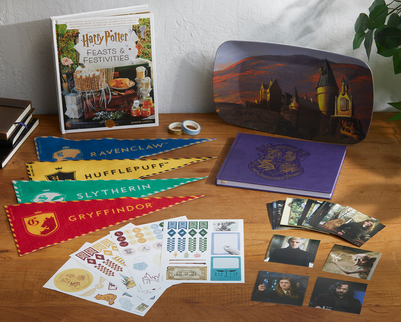 Limited edition Harry Potter Feasts & Festivities Deluxe Gift Set by Insight Editions, featuring collectible items and themed packaging.
