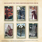 Limited Edition Skyrim Tarot Deck and Guidebook by Insight Editions, featuring detailed cards and thematic artwork from The Elder Scrolls V.