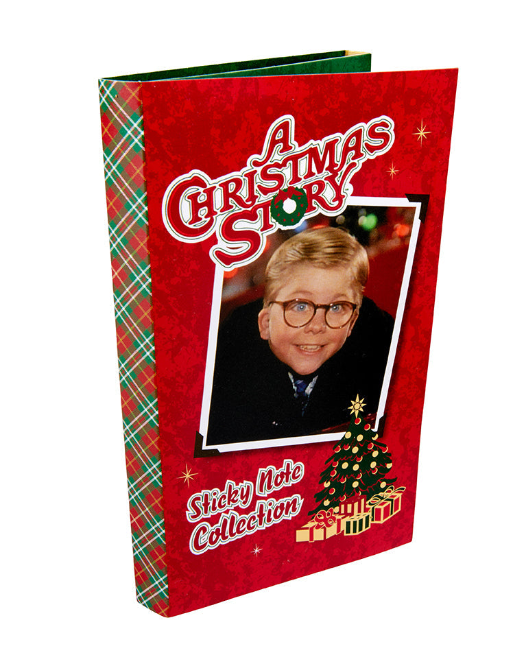 Softcover A Christmas Story Sticky Note Collection by Insight Editions featuring festive themed sticky notes for holiday notes.