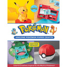 Softcover Amazing Pokemon Paper Crafts book by Insight Editions featuring colorful Pokemon paper craft designs and instructions.