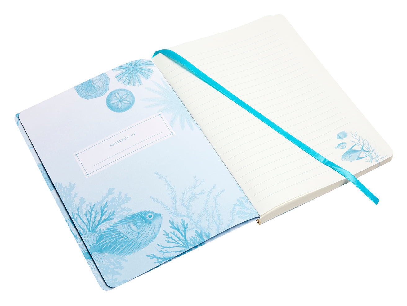 Insight Editions Art of Nature Under the Sea softcover notebook with elastic band, featuring ocean-inspired cover art.