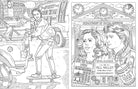 Softcover coloring book titled "Back to the Future" by Insight Editions featuring iconic scenes and characters from the film.