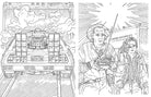 Softcover coloring book titled "Back to the Future: The Official Coloring Book" by Insight Editions featuring iconic characters and scenes.