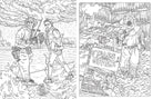 Softcover "Back to the Future" official coloring book by Insight Editions featuring iconic movie scenes and characters to color.