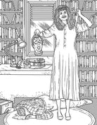 Softcover Beetlejuice coloring book by Insight Editions featuring spooky illustrations from the official Beetlejuice series.