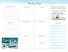 Softcover Insight Editions Big Panda and Tiny Dragon weekly planner notepad with colorful cover featuring panda and dragon illustrations.