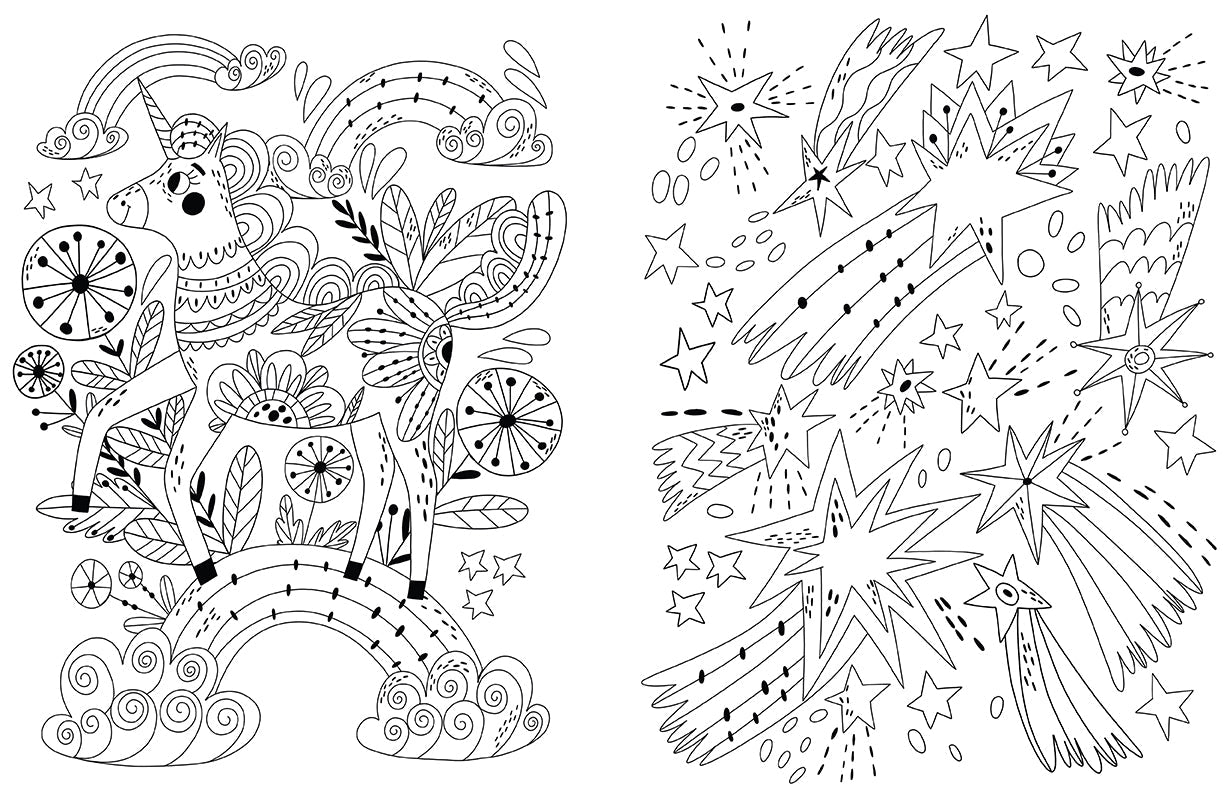 Softcover Calming Coloring for Kids book by Insight Editions featuring soothing illustrations for relaxation.