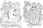 Softcover book titled "Calming Coloring for Kids" by Insight Editions featuring calming illustrations for children to color.
