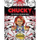 Softcover Chucky: The Official Coloring Book by Insight Editions featuring colorful illustrations of the iconic horror character.