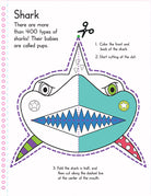 Softcover book "Color, Cut, and Fold: Ocean Animals" by Insight Editions with colorful ocean animal illustrations.