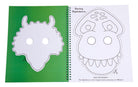 Softcover Color & Cut Masks: Dinosaurs book by Insight Editions featuring colorful dinosaur illustrations and mask designs.