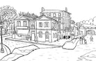 Softcover Coloring Book by Insight Editions featuring Van Gogh's artwork for creative coloring and artistic inspiration.