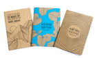 Set of three softcover Conservation Sewn Notebooks by Insight Editions with durable covers and sewn binding, ideal for note-taking and journaling.