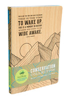 Set of three Insight Editions softcover sewn notebooks from the Conservation Collection with durable covers and elegant design.