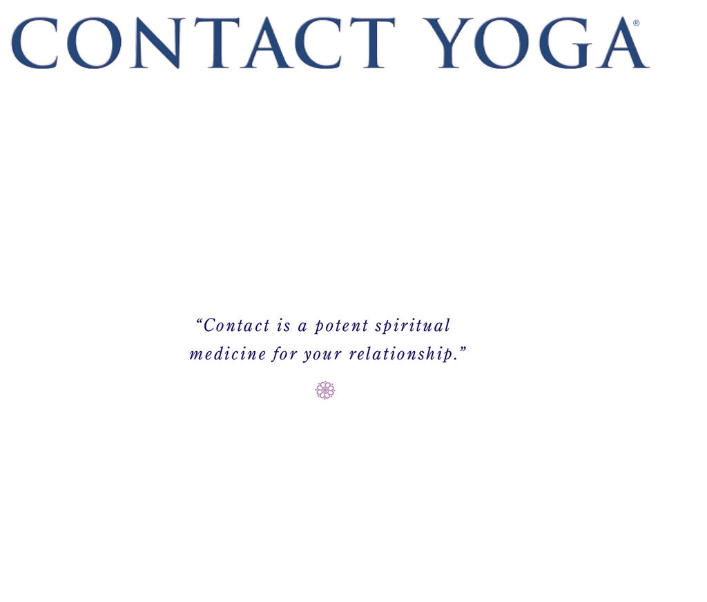 Softcover book titled "Contact Yoga" by Insight Editions, featuring a cover image with yoga-inspired artwork.