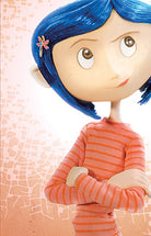 Inside view of Coraline Pocket Notebook Collection softcover by Insight Editions, showing lined pages and whimsical cover design.