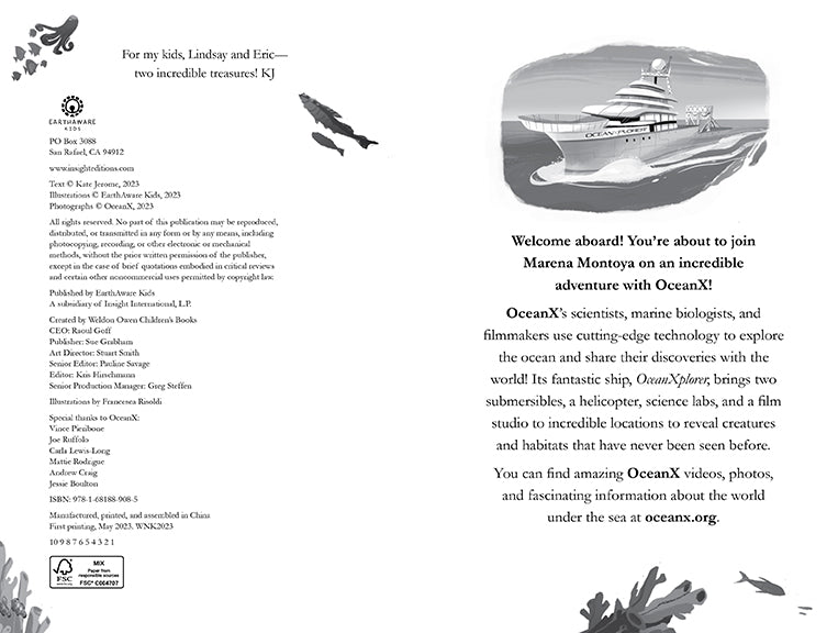 Softcover book titled "Danger in the Deep Sea" by Insight Editions with an illustrated cover depicting underwater dangers.