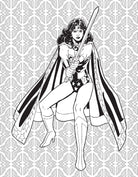 Softcover Wonder Woman coloring book by Insight Editions featuring DC Comics superhero Wonder Woman on the cover.