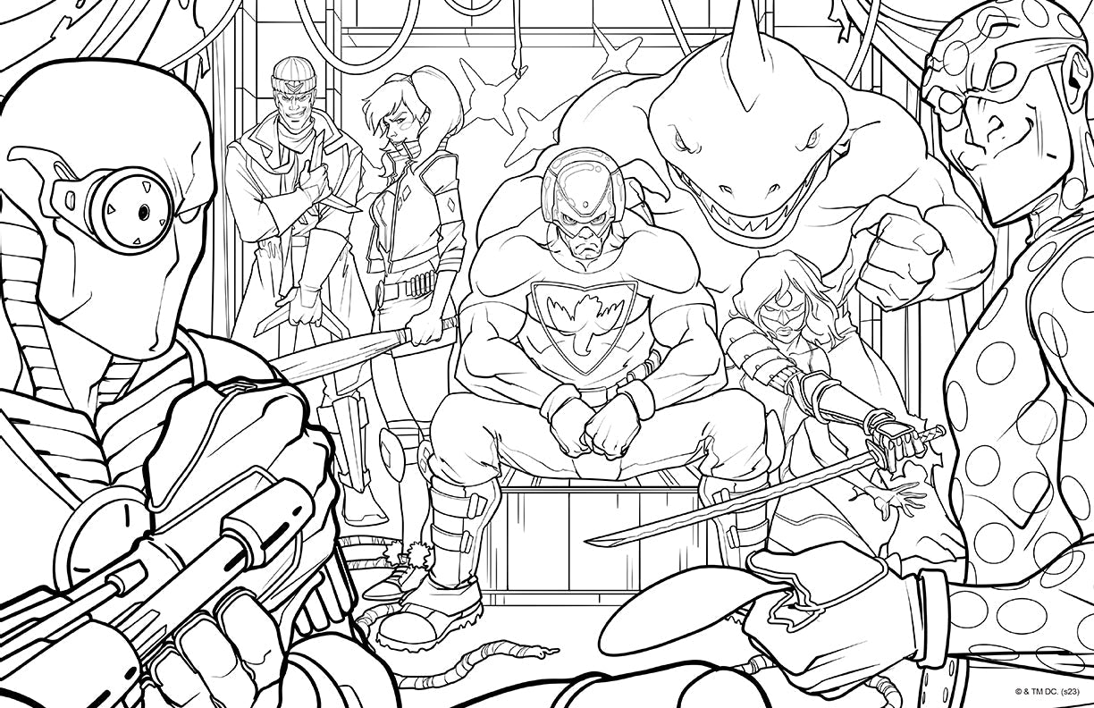 Softcover DC Super-Villains coloring book by Insight Editions featuring villain characters from the DC universe.