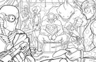 Softcover DC Super-Villains coloring book by Insight Editions featuring villain characters from the DC universe.
