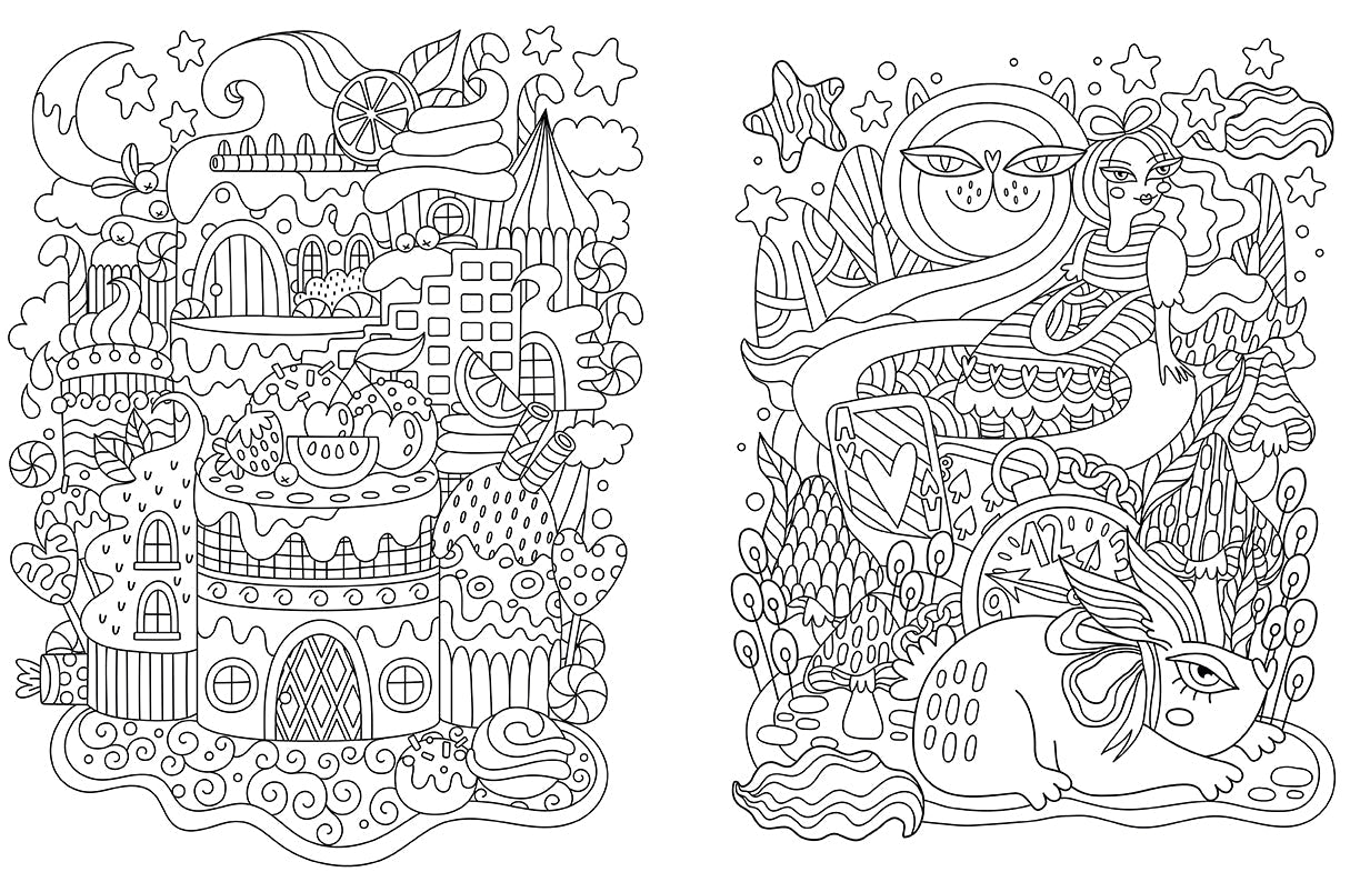 Softcover Dream Coloring for Kids book by Insight Editions featuring whimsical illustrations for children to color and enjoy.