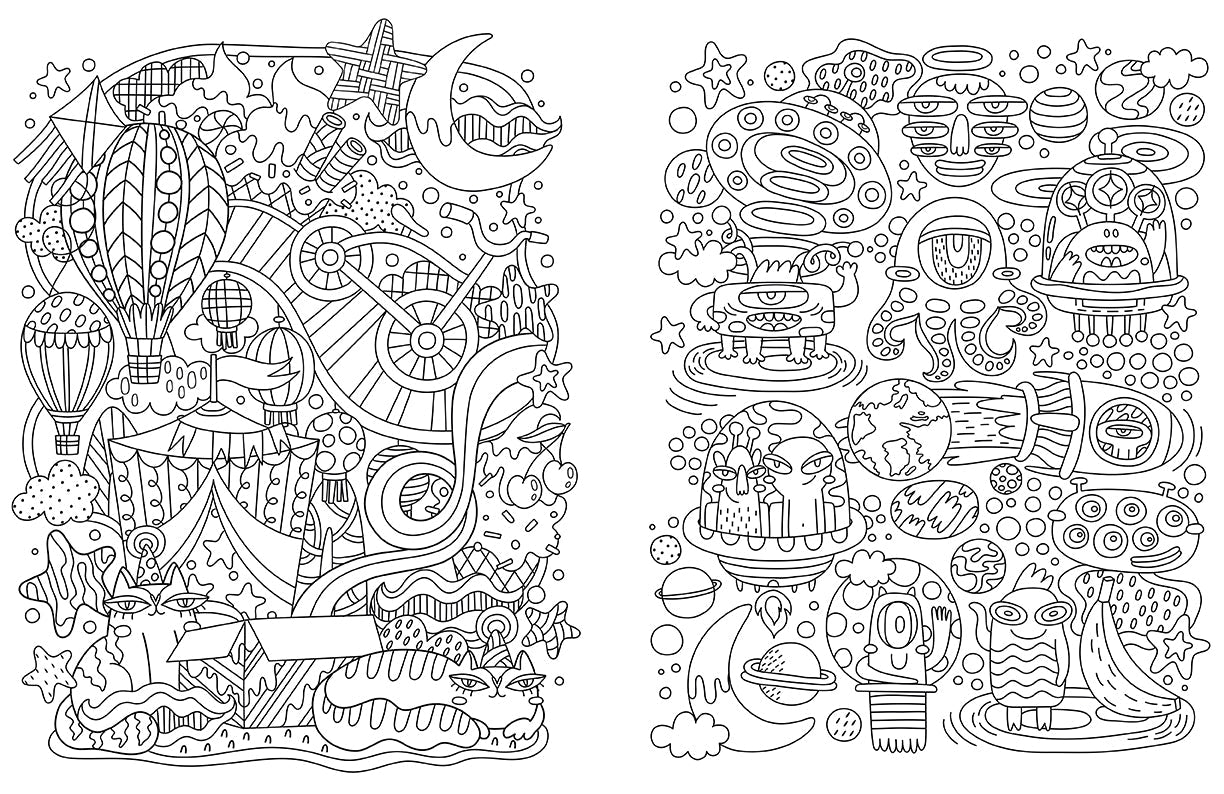 Softcover Dream Coloring for Kids book by Insight Editions with colorful illustrations and whimsical designs for children.
