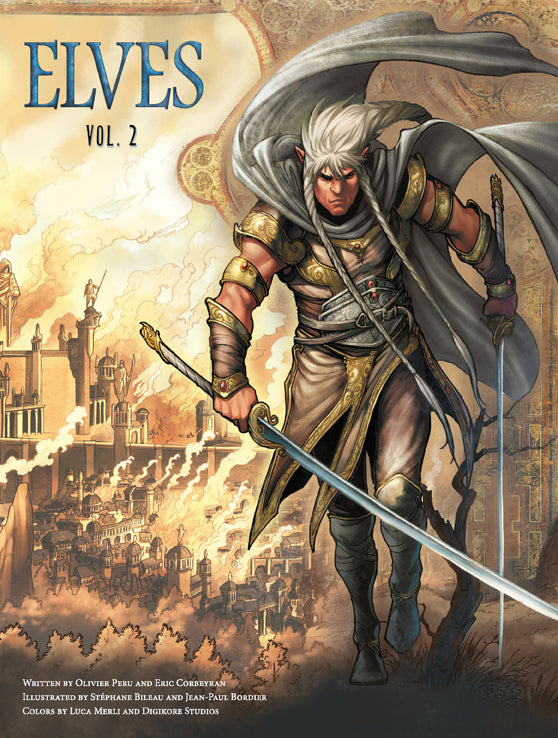 Softcover book titled "Elves, Vol. 2" by Insight Editions featuring detailed illustrations of elves on the cover.
