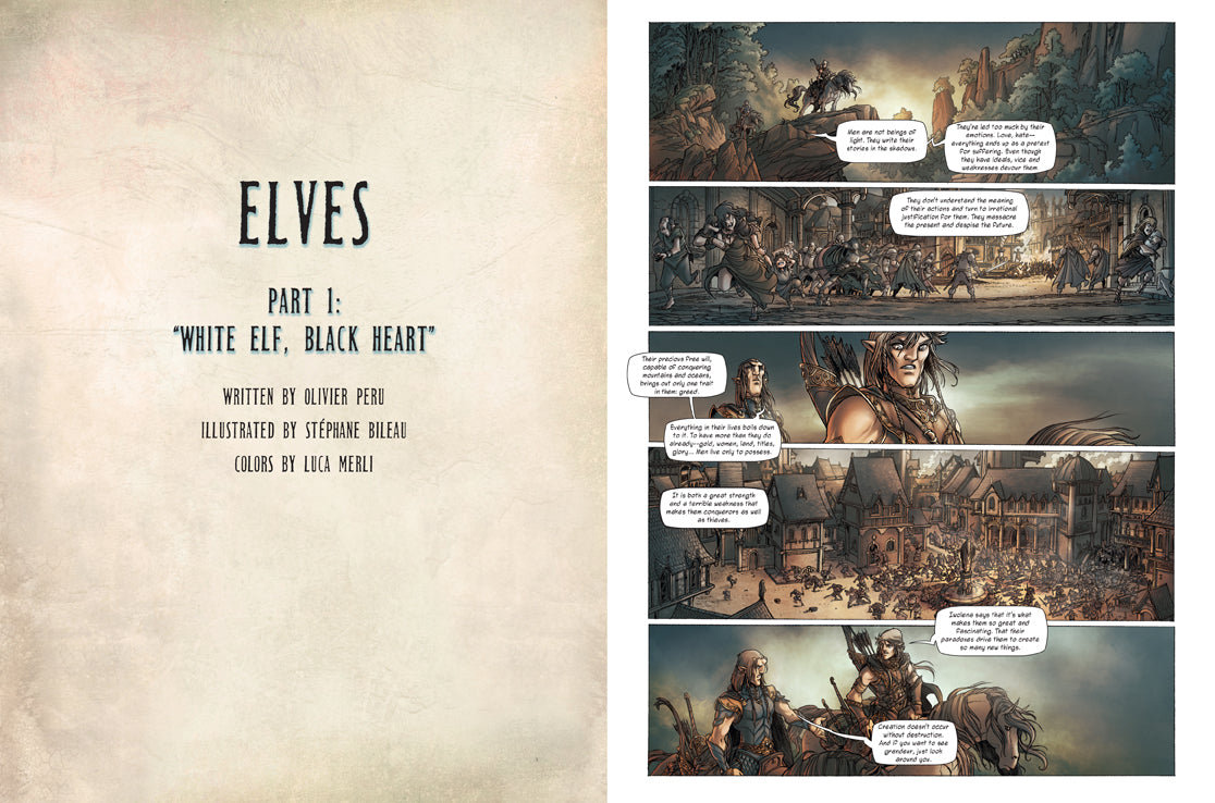 Softcover copy of Elves, Vol. 2 by Insight Editions featuring detailed fantasy illustrations on the cover.