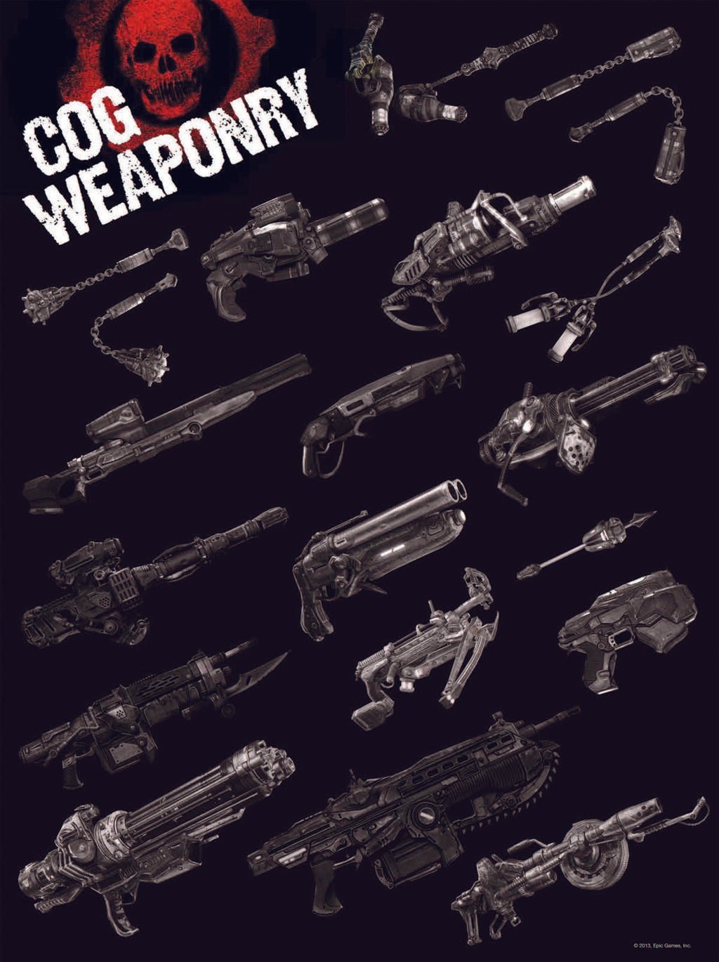 Insight Editions Gears of War softcover book with detailed cover art and title design.