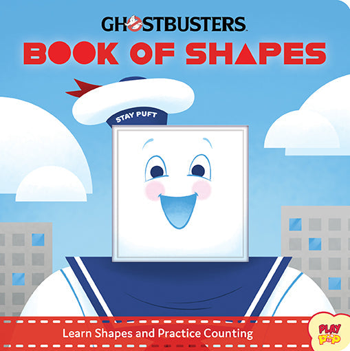 Softcover "Ghostbusters: Book of Shapes" by Insight Editions featuring colorful shape illustrations for kids.