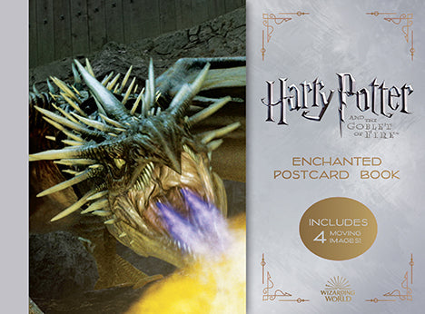 Softcover Harry Potter and the Goblet of Fire Enchanted Postcard Book by Insight Editions, featuring magical illustrations on the cover.