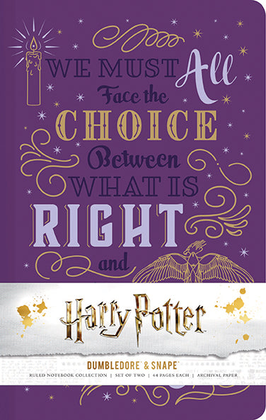 Set of two Harry Potter character notebooks by Insight Editions, softcover collection featuring magical designs and iconic wizarding themes.