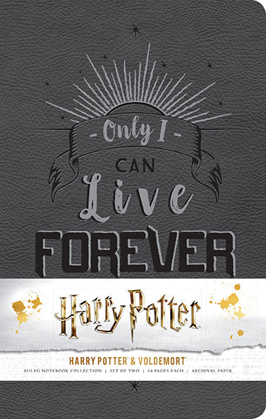Set of two Harry Potter character notebooks with softcover covers from Insight Editions, featuring magical designs.