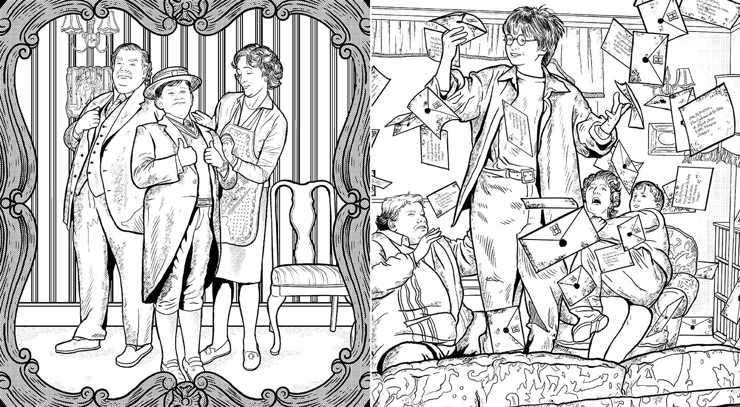 Softcover Harry Potter Coloring Wizardry book by Insight Editions featuring magical illustrations for coloring.