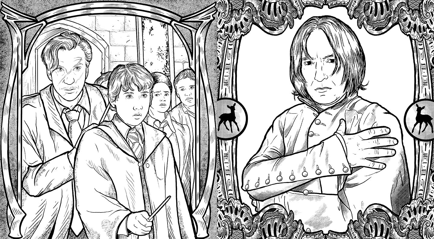 Softcover Harry Potter Coloring Wizardry book by Insight Editions featuring magical illustrations for coloring.