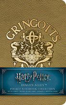 Set of 3 Harry Potter Diagon Alley pocket softcover notebooks by Insight Editions featuring magical wizarding world covers.