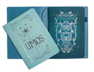 Interior of Insight Editions Harry Potter Expecto Patronum Traveler's Notebook Set with softcover pages, featuring magical design elements.