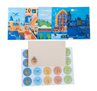 Harry Potter Exploring Hogwarts Card Portfolio Set with 20 softcover cards by Insight Editions, featuring magical Hogwarts scenes.