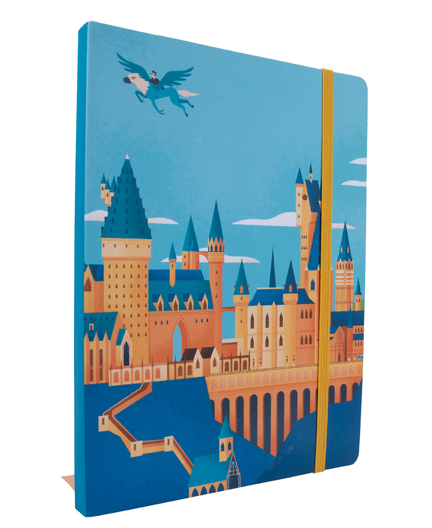 Harry Potter Exploring Hogwarts Castle softcover notebook with detailed cover art by Insight Editions.