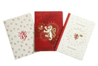 Set of three Harry Potter Gryffindor constellation sewn softcover notebooks by Insight Editions featuring magical starry designs.