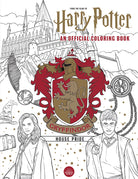 Softcover Harry Potter Gryffindor House Pride coloring book by Insight Editions with illustrated pages featuring Gryffindor symbols and scenes.
