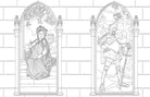 Softcover Harry Potter Gryffindor House Pride coloring book by Insight Editions featuring wizarding house symbols and designs.
