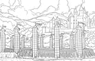 Softcover Harry Potter Gryffindor House Pride coloring book by Insight Editions featuring themed illustrations for fans.
